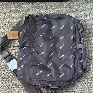 PINK Victoria's Secret Gray Convertible Campus Duffel Bag